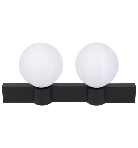 Aplica perete Glace 2xE27 IP20, negru+alb, 20x45 cm, Erste