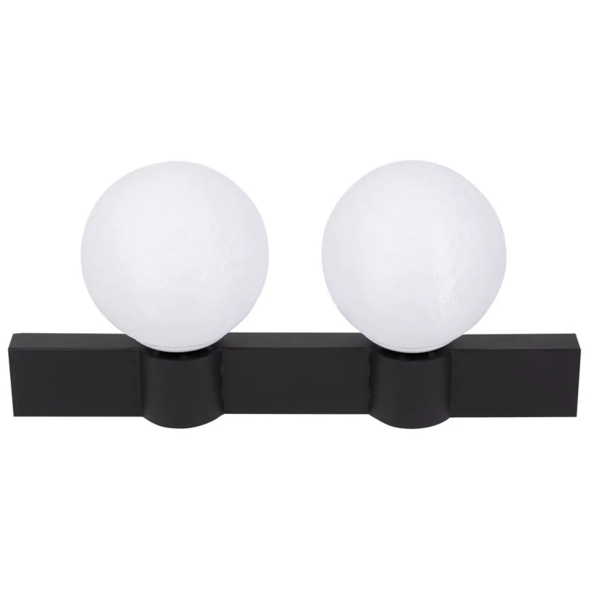 Aplica perete Glace 2xE27 IP20, negru+alb, 20x45 cm, Erste