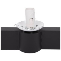 Aplica perete Glace 2xE27 IP20, negru+alb, 20x45 cm, Erste - imagine 6