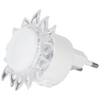 Lampa de Veghe LED Blume 4x0.1W Rosu, 6x6 cm, pentru Priza
