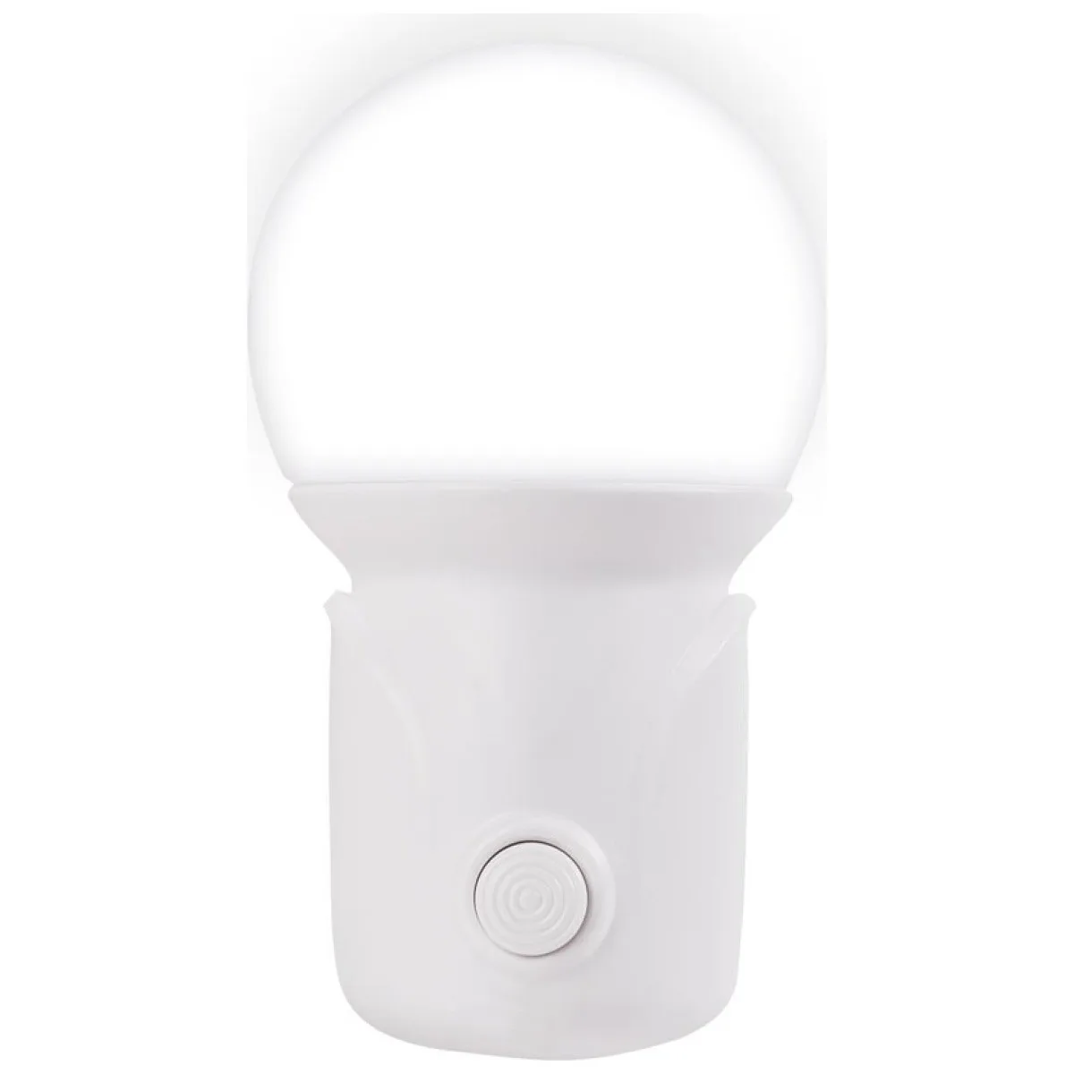 Lampa de veghe LED 1W Bulb, 3000-6000K, 5x9 cm, alba Erste