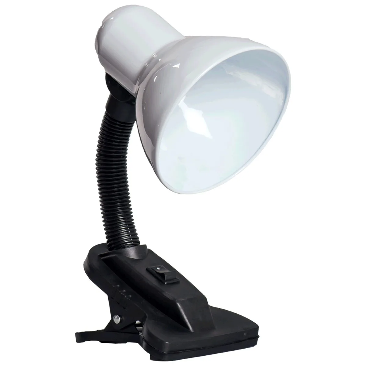 Lampa Birou Clip Alb cu dulie E27, max 60W, 26.5 cm