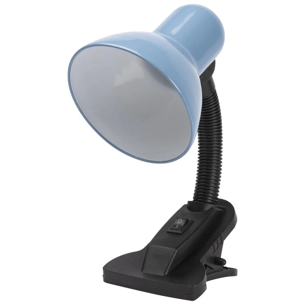 Lampa Birou Clip Bleu E27 60W, Metal, 26.5x12 cm