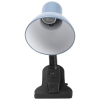 Lampa Birou Clip Bleu E27 60W, Metal, 26.5x12 cm - vedere laterala