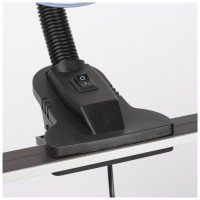 Lampa Birou Clip Bleu E27 60W, Metal, 26.5x12 cm - imagine 5