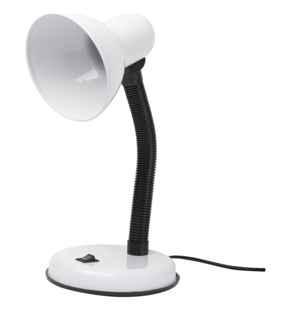 Lampa Birou Clasic Alb 1xE27 60W, Metal, 33 cm, Erste