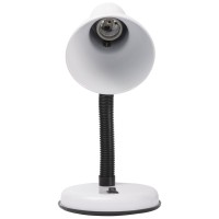 Lampa Birou Clasic Alb 1xE27 60W, Metal, 33 cm, Erste - vedere laterala