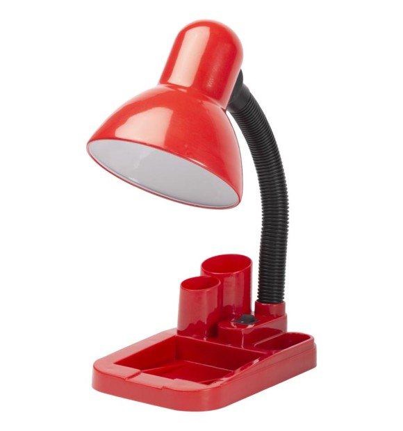 Lampa Birou Klara Rosu E27 max 40W, metal 31 cm, IP20