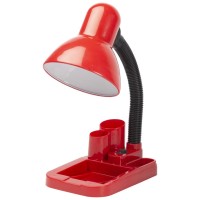 Lampa Birou Klara Rosu E27 max 40W, metal 31 cm, IP20