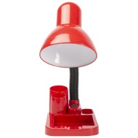 Lampa Birou Klara Rosu E27 max 40W, metal 31 cm, IP20 - vedere laterala