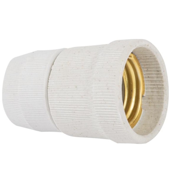 Dulie Ceramica E27 cu Fusta, Alba, Erste, Montaj Aplicat