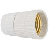 Dulie Ceramica E27 cu Fusta, Alba, Erste, Montaj Aplicat