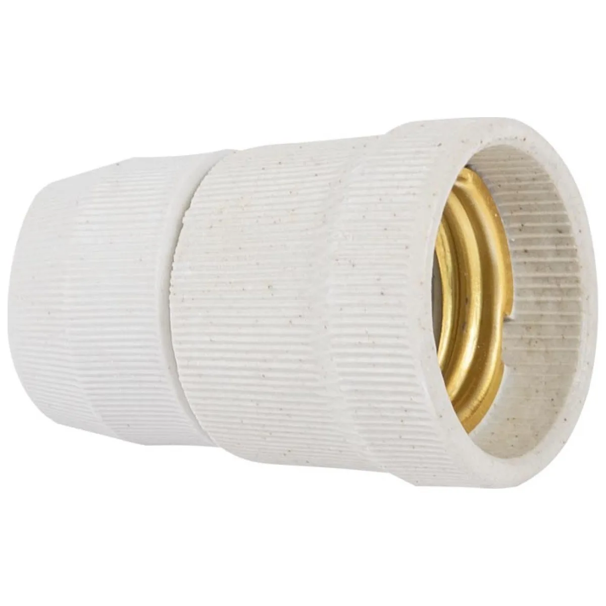 Dulie Ceramica E27 cu Fusta, Alba, Erste, Montaj Aplicat
