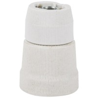 Dulie Ceramica E27 cu Fusta, Alba, Erste, Montaj Aplicat - ambalaj
