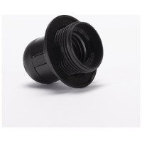 Dulie Bachelita E27 cu Fusta, Neagra, Erste - IP20 - vedere laterala