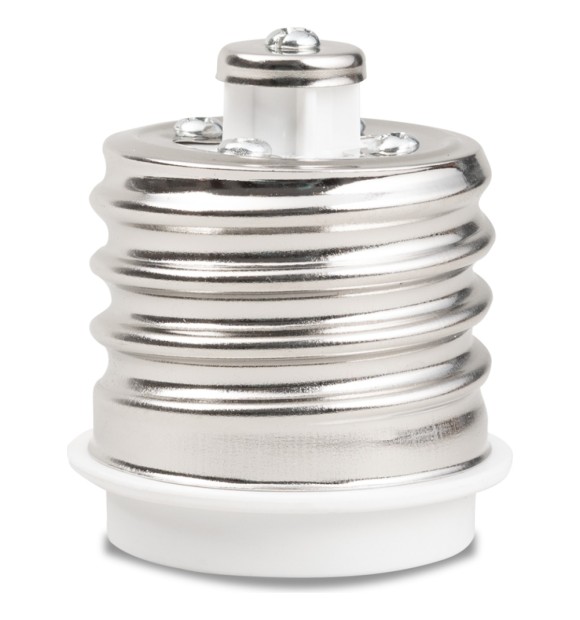 Adaptor Dulie de la E40 la E27, Plastic Alb, IP20 - Erste