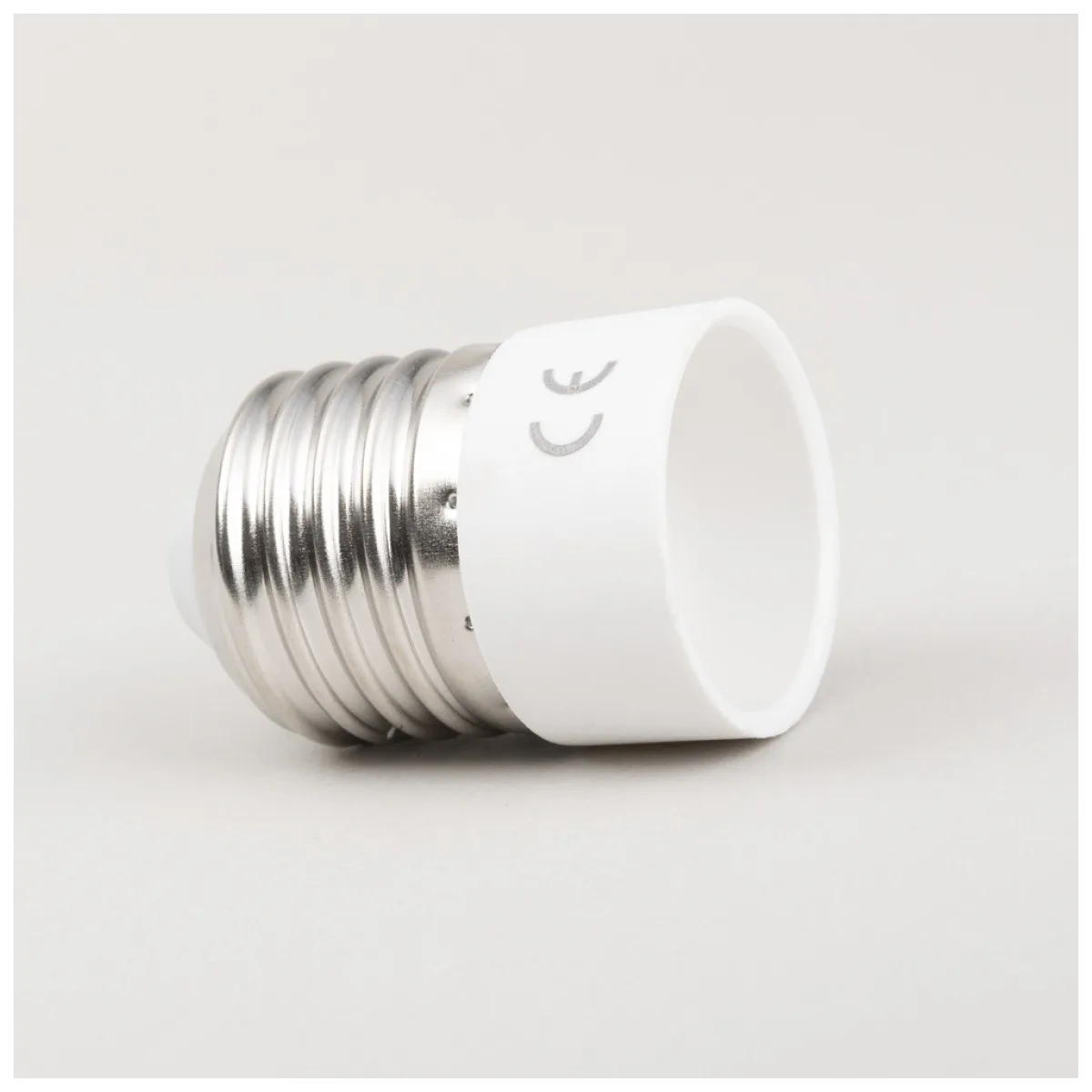 Adaptor dulie E27 la E14 Erste, plastic alb, reductie soclu
