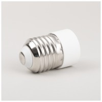 Adaptor dulie E27 la E14 Erste, plastic alb, reductie soclu - detaliu