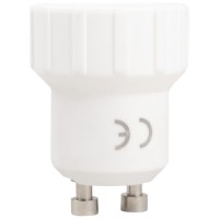 Adaptor Dulie GU10 la E14 Erste, Plastic Alb, IP20