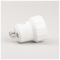 Adaptor Dulie GU10 la E14 Erste, Plastic Alb, IP20 - vedere laterala