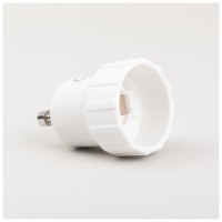 Adaptor Dulie GU10 la E14 Erste, Plastic Alb, IP20 - detaliu