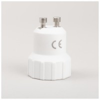 Adaptor Dulie GU10 la E14 Erste, Plastic Alb, IP20 - ambalaj