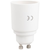 Adaptor Dulie GU10 la E27 Erste, Plastic Alb, IP20