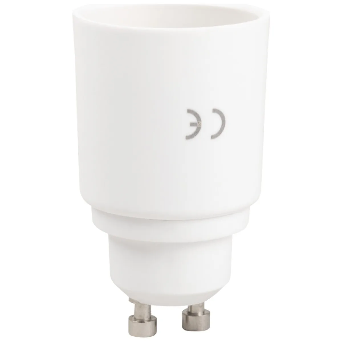 Adaptor Dulie GU10 la E27 Erste, Plastic Alb, IP20