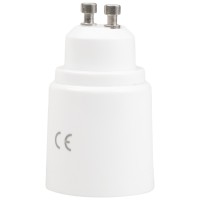 Adaptor Dulie GU10 la E27 Erste, Plastic Alb, IP20 - detaliu