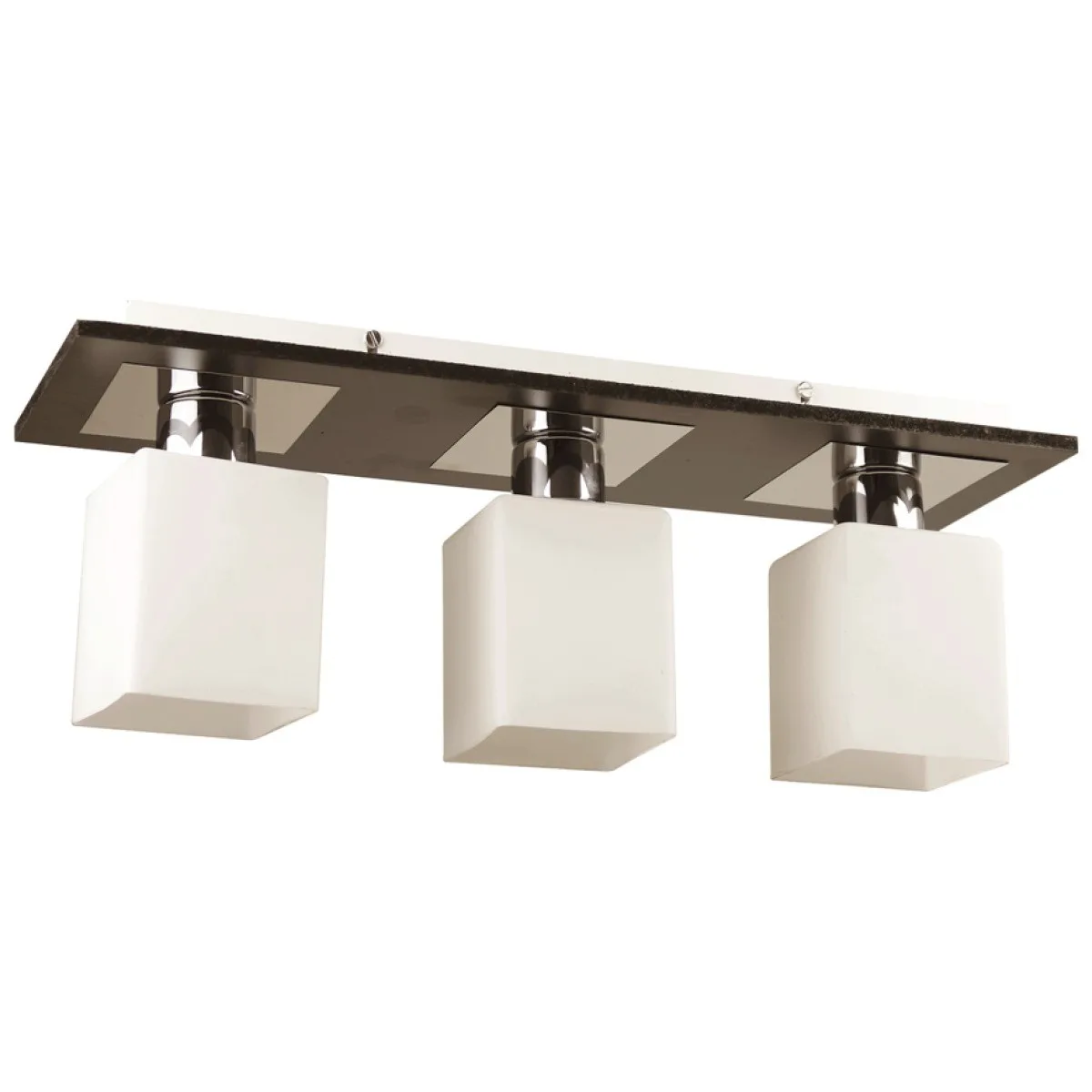 Plafoniera Andra Wenge 3xE27 max. 60W, 45 cm, metal si sticla
