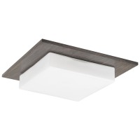 Plafoniera Andra Wenge 1xE27 60W, diametru 30 cm, sticla alba