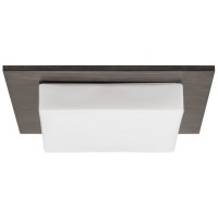 Plafoniera Andra Wenge 1xE27 60W, diametru 30 cm, sticla alba - detaliu