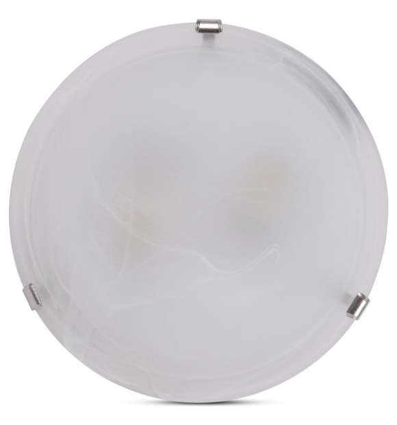 Plafoniera New Tesera 2xE27 30cm IP20 alb, metal si sticla, Erste
