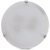 Plafoniera New Tesera 2xE27 30cm IP20 alb, metal si sticla, Erste