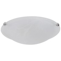Plafoniera New Tesera 2xE27 30cm IP20 alb, metal si sticla, Erste - detaliu