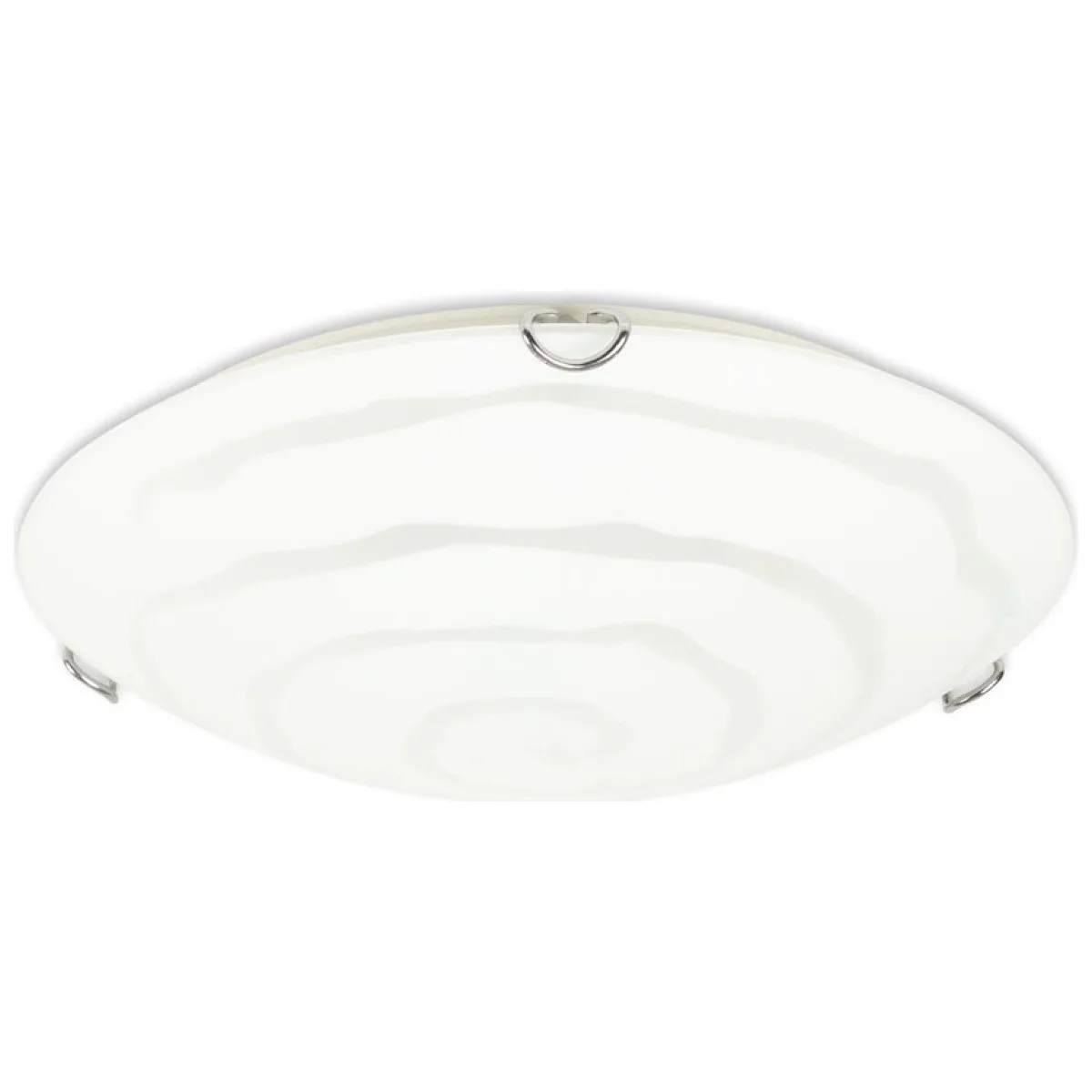 Plafoniera Waves 2xE27 40W 30cm IP20 alb, sticla, Erste