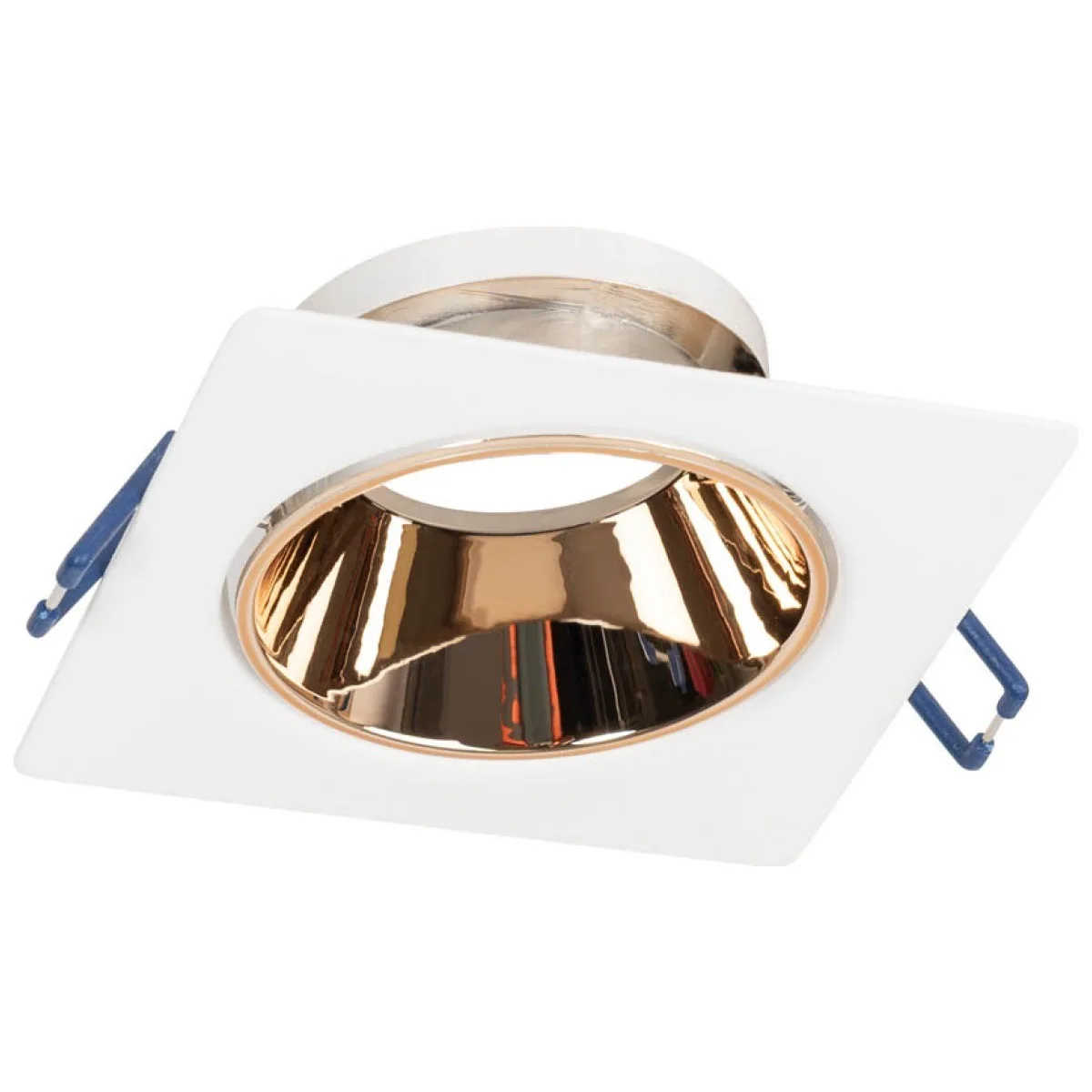 Rama spot incastrabila Leo GU10 patrat 87x85mm, alb, Metsan
