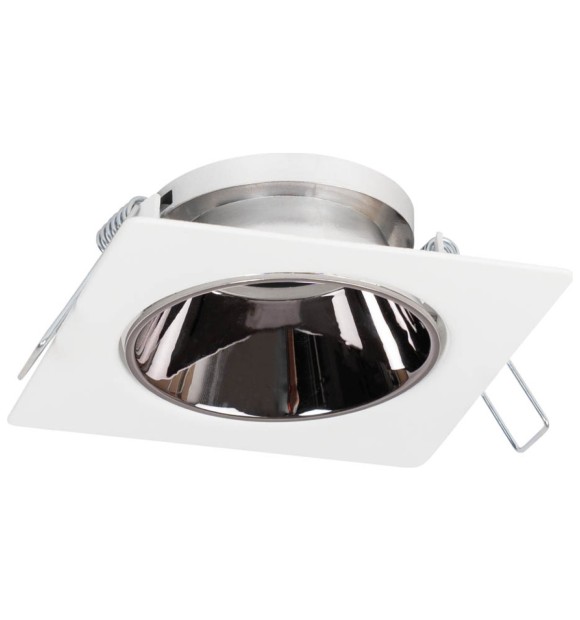 Rama spot Leo GU10 87x85mm patrata, alba, Metsan