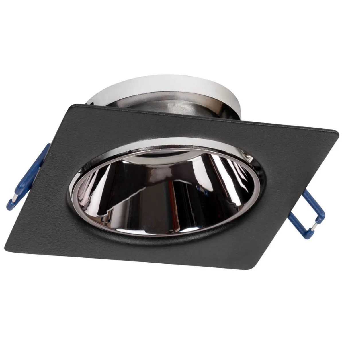 Rama spot incastrabila Leo GU10 87x85mm patrat, negru
