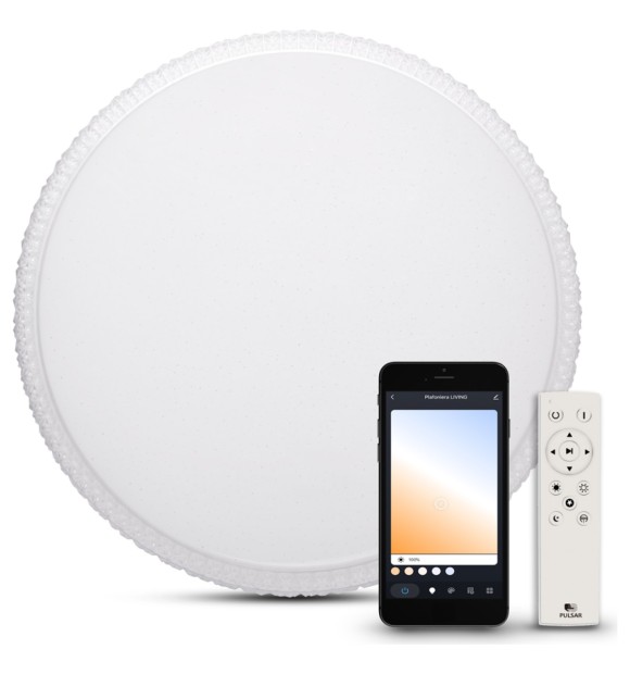 Plafoniera Smart Liuli 36W 3000K-6500K IP20 Pulsar, dimabila