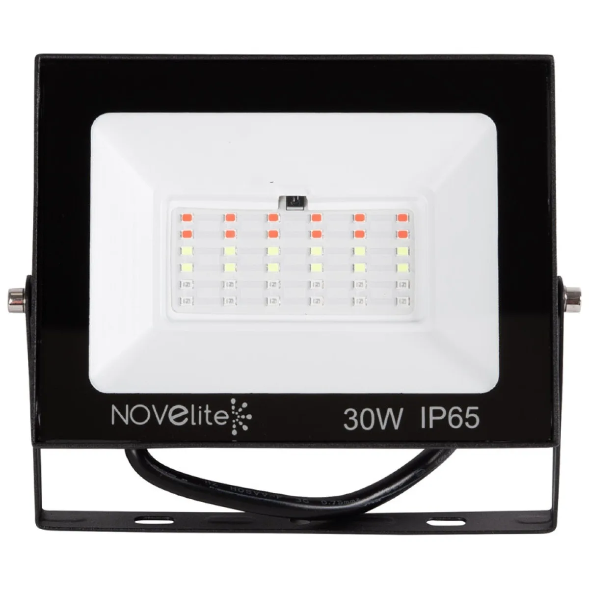 Proiector LED RGB 30W IP65 telecomanda, negru - Novelite