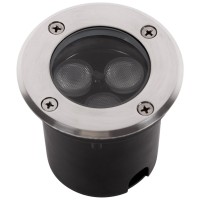 Spot LED pietonal RGB 3W IP65 incastrabil cu telecomanda - Novelite  2