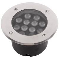 Spot LED Pietonal RGB 12W IP65 Novelite, incastrabil, telecomanda - vedere laterala