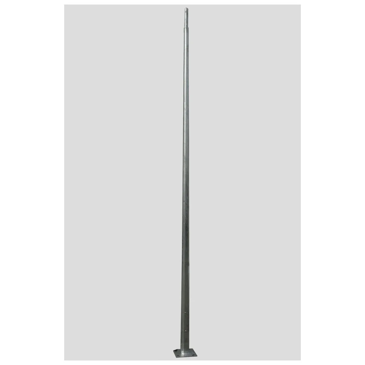 Stalp Octogonal cu Flansa 4m Otel Zincat - Solentis EL0029816