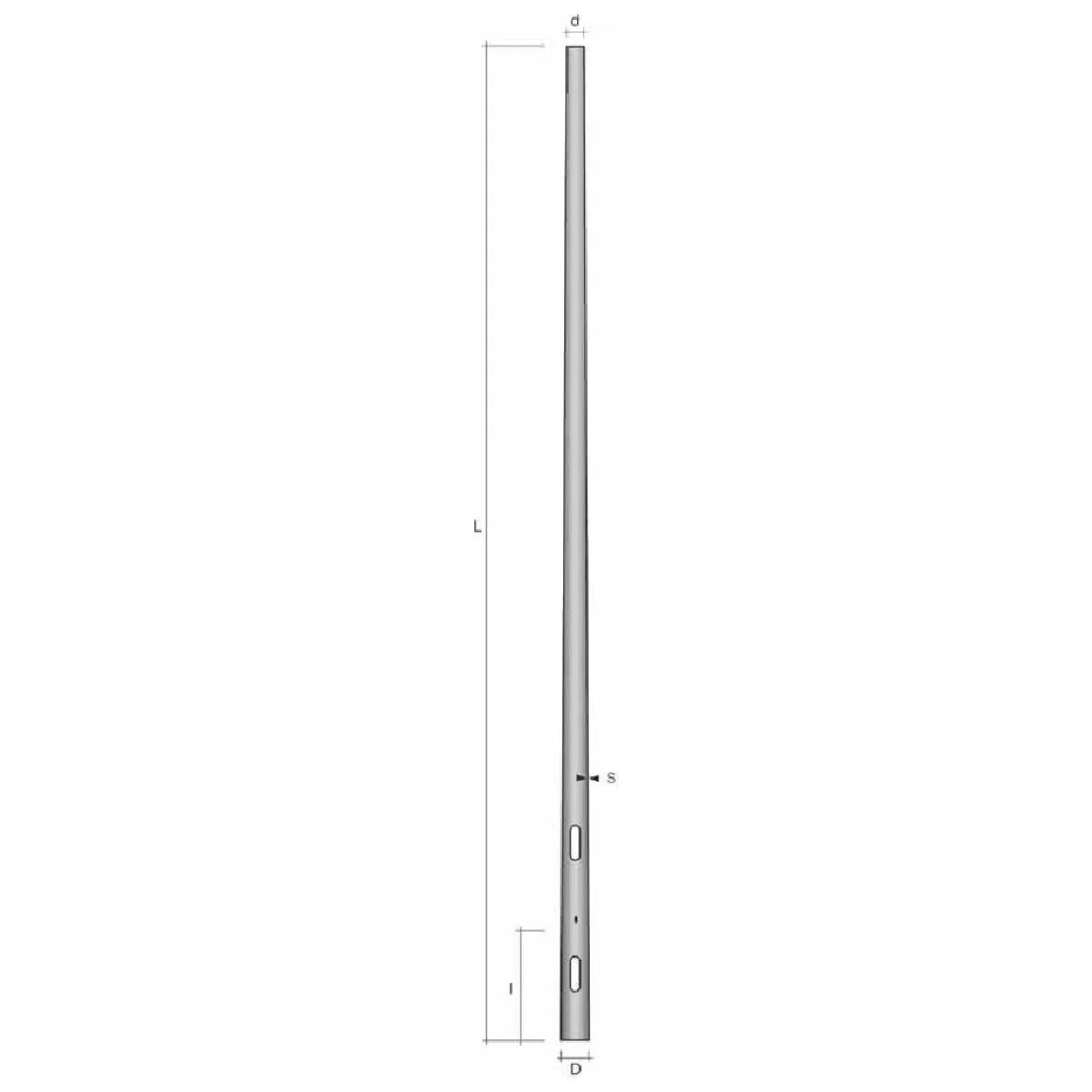 Stalp Conic Ingropat 3.5m Otel Galvanizat fara Usita - LDT