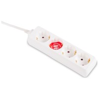 Prelungitor 5m 4 Prize cu Protectie Copii, Alb, Inlet - imagine 5
