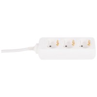 Prelungitor Homelight 3 prize cu CP, cablu 5m, 10A 2500W - detaliu