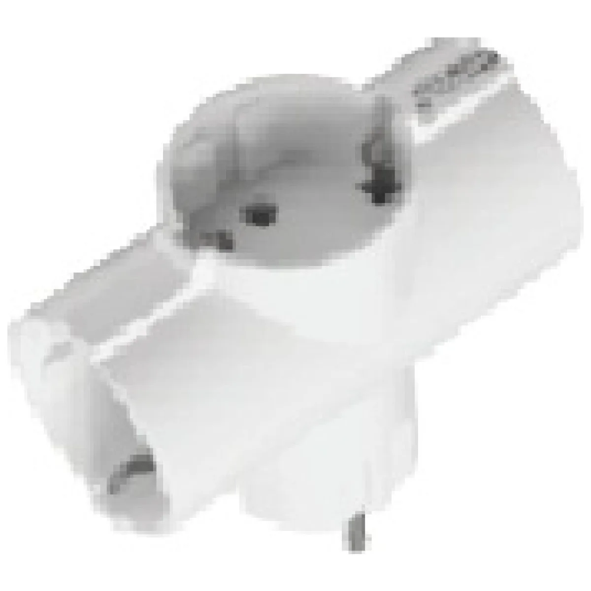 Adaptor 3 Prize Rotund Schuko 16A 230V cu Impamantare, Alb