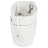 Cupla Ceramica cu CP 7104.3701, 2P+E, 16A, 230V, Alba - Novelite - vedere laterala