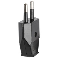 Stecher Plat fara CP Negru 10A 2P Drept Novelite - detaliu